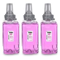 🧴 gojo adx-12 touch-free dispenser refill: gojo antibacterial foam handwash - plum fragrance, 1250 ml soap (pack of 3) logo