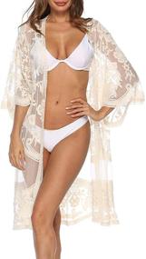 img 1 attached to 👘 Women's Beach Cardigan Summer Kimono: Fashionable Clothing and Swimsuit Cover-Ups