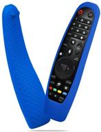 🔵 blue silicone remote case for lg an-mr19ba/an-mr18ba/an-mr650/an-mr600 magic remote control - shockproof washable cover for lg smart tv remote holder logo