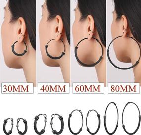 img 3 attached to Earrings Sterling Hypoallergenic Cartilage Lightweight