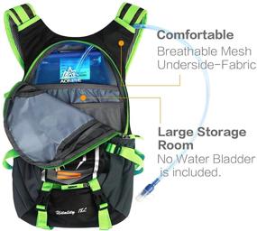 img 1 attached to LOCALLION Cycling Backpack 18L: Ideal Biking Daypack for Outdoor Sports and Running, Breathable Hydration Pack for Men and Women