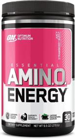 img 4 attached to 🍓 Optimum Nutrition Amino Energy: Powerful Pre Workout with Green Tea, BCAA, Amino Acids, Keto Friendly, Green Coffee Extract - Juicy Strawberry Burst, 30 Servings