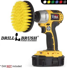 img 1 attached to 🔧 Enhance Cleaning Efficiency with 5 Inch Diameter Drill Powered Scrub Brush - Quick Change Shaft Attachment