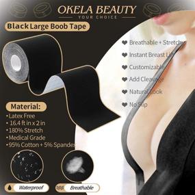 img 3 attached to Okela Instant Boobytape Kinesiology Reusable