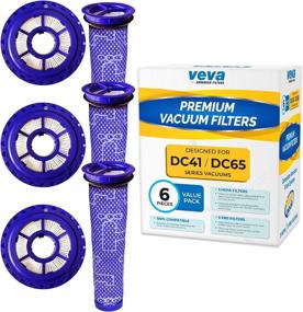 img 4 attached to 🔍 VEVA Complete Premium Vacuum Filter Set with 3 HEPA Filters and 3 Pre Filters for Dyson Upright Vacuums Model DC41 DC65