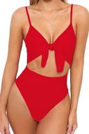 qearal swimsuits adjustable spagetti swimsuit logo