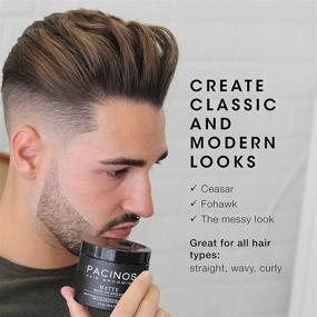 img 2 attached to 👨 Pacinos Matte Hair Paste: The Perfect Styling Wax for Long-lasting Definition and Texture - No Shine, No Flakes