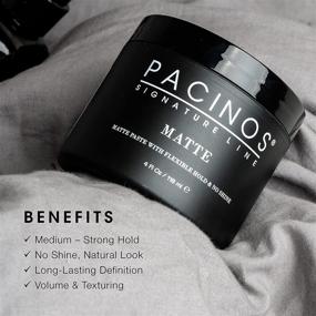 img 3 attached to 👨 Pacinos Matte Hair Paste: The Perfect Styling Wax for Long-lasting Definition and Texture - No Shine, No Flakes