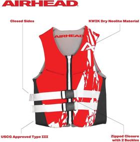 img 2 attached to 🌊 Stay Safe and Comfortable with the Airhead Adult SWOOSH Kwik-Dry Neolite Flex Life Vest