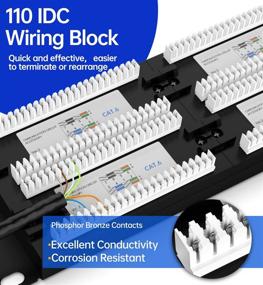 img 1 attached to 🔌 Enhance Network Connectivity with AMPCOM Recognized Ports Patch Panel