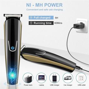 img 1 attached to 💇 Cordless Rechargeable Brightup Clippers: Ideal for Mustache Grooming