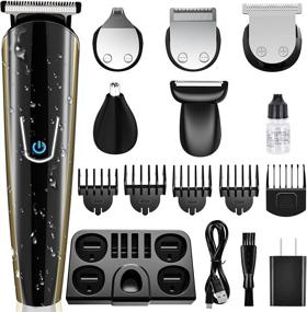 img 4 attached to 💇 Cordless Rechargeable Brightup Clippers: Ideal for Mustache Grooming