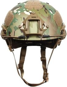 img 3 attached to 🎯 Outry Tactical Fast Helmet: Adjustable ABS Helmet with Side Rails, NVG Mount - Ideal for Airsoft, Paintball, Hunting, Shooting, Outdoor Sports