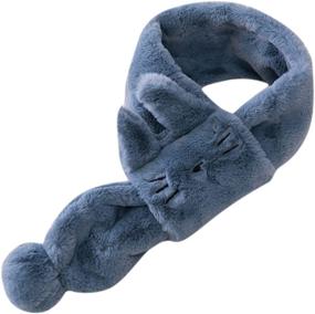 img 4 attached to Оставайтесь теплыми и модными: зимний шарф-воротник экстремального тепла для аксессуаров для девочек.