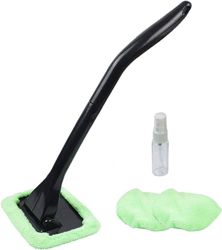 eazer 76'' Spray Window Squeegee Cleaner Tool, 3-in-1 Window