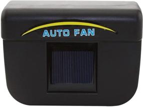 img 3 attached to 🌞 Efficient TUZECH Solar Powered Ventilation Car Fan with Rubber Strip - Enhancing Automotive Air Circulation Safely - Ideal for Non-Rainy Season/ Tinted Glass/ Frameless Doors (Black)