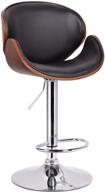 🪑 stylish baxton studio crocus walnut and black modern bar stool - elevate your home décor логотип