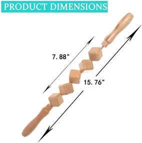img 3 attached to 🌳 Fanwer Деревянные инструменты для массажа терапии деревом - Эффективный антицеллюлитный массажер для лимфодренажа и облегчения мышечной боли (15,76 дюйма)