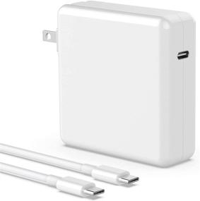 img 4 attached to ⚡ 96W USB C Power Adapter for MacBook Pro & Air - Compatible with MacBook Pro 16, 15, 13 Inch 2020 2019 2018, MacBook Air 13 Inch - Thunderbolt 3 Laptop Charger - Includes 6.6ft USB-C to USB-C Cable
