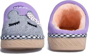 img 1 attached to Warm and Cozy Bunny Slippers: Perfect Winter Indoor Shoes for Boys!