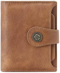 img 4 attached to 👛 CLUCI Women's Bifold Leather Wallet: Sleek and Compact Handbag and Wallet Combo