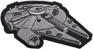 🚀 star wars embroidered patch: millennium falcon morale patches for hats, caps, bags, jackets, and backpacks logo