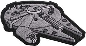 img 4 attached to 🚀 Star Wars Embroidered Patch: Millennium Falcon Morale Patches for Hats, Caps, Bags, Jackets, and Backpacks