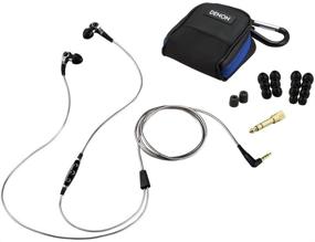 img 1 attached to 🎧 Black Denon AH-C400 Music Maniac In-Ear Headphones