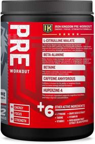 img 3 attached to 🍏 Iron Kingdom Sour Green Apple Pre Workout Powder: Enhanced Energy Boost with Amino Acids for Men and Women (42 Servings)