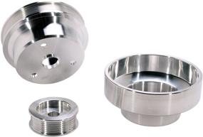 img 2 attached to 🔧 BBK 1603 Underdrive Pulley Kit for GM Truck - 3 Piece CNC Machined Aluminum, Suitable for 4.3/5.0/5.7L Engines