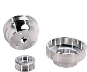 img 4 attached to 🔧 BBK 1603 Underdrive Pulley Kit for GM Truck - 3 Piece CNC Machined Aluminum, Suitable for 4.3/5.0/5.7L Engines