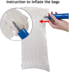 img 3 attached to Inflatable Wine Bottle Travel Protector Bags by Monkkino - 8 Pack Bubble Cushion Wrap for Safe Glass Bottle Transport with Luggage - Air Filled Packaging Sleeves with Reusable Pump