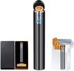 electronic rechargeable cylindrical flameless fingerprint household supplies logo