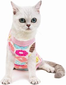 img 1 attached to 🐾 Kitipcoo Breathable Surgery Recovery Suit for Cats & Dogs - Paste Cotton Suit for Abdominal Wounds, Skin Diseases & After Surgery Wear