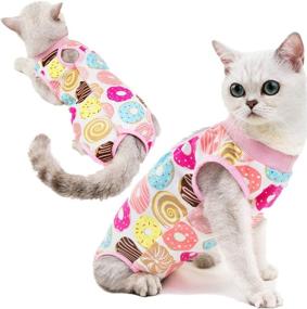 img 2 attached to 🐾 Kitipcoo Breathable Surgery Recovery Suit for Cats & Dogs - Paste Cotton Suit for Abdominal Wounds, Skin Diseases & After Surgery Wear