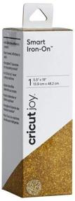 img 4 attached to 🌟 Cricut Joy Smart Glitter Iron On Vinyl Gold - DIY Supplies, 5.5" x 19" HTV Roll: Reviews, Tips, and More