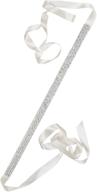 💎 ravishing rhinestone pearls: elegant thin creamy sash belt for wedding - ideal for brides and bridesmaids logo