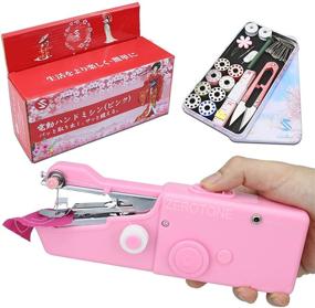 img 4 attached to 🧵 ZEROTONE Handheld Sewing Machine: Portable Mini Electric Handy Stitch for Fabric, Clothing, Kids and Pets - Convenient for Household & Travel Use (Pink)