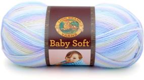 img 1 attached to 🧶 Lion Brand Babysoft Yarn, Pastel Print (1 Skein) - 920-218