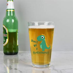 img 1 attached to 🦖 Hilarious Don't Cuntasaurus Beer Glass: Elevate Your Drinking Experience!