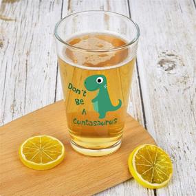 img 2 attached to 🦖 Hilarious Don't Cuntasaurus Beer Glass: Elevate Your Drinking Experience!