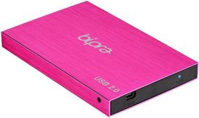 img 3 attached to Bipra 500 ГБ тонкий внешний карманный жесткий диск USB 2.0 - Сладкий розовый - Fat32