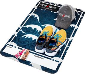 img 1 attached to 🏊 Speed Hound Triathlete's Top-Rated T0 Transition Mat and Quick Dry Towel Set: The Ultimate Choice for Speedy Transitions