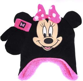 img 4 attached to Minnie Mouse Trapper Mitten Black