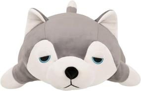 img 1 attached to 🐶 Livheart Nemu Nemu Animals Husky Mint Body Pillow (M) 48769-72: Japanese Comfort and Cuteness Combined!