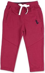 img 4 attached to Peecabe Adjustable Embroidery Sweatpants Drawstring Boys' Clothing for Pants