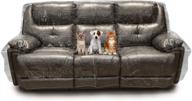 besti plastic couch cover for pets - ultimate clear slipcovers for big sofas - premium furniture protector for home, living room - shield against dust, water, dirt - protect upholstery from dog and cat scratches, pee, and deter their sitting - size: 96x42x40 logo