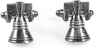 🔔 liberty bell pair of mrcuff cufflinks for 4th of july - presented in a gift box with polishing cloth logo