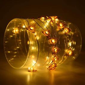 img 3 attached to Brooklyn Lighting Co. 12FT LED Wire Lights Strip with 36 Battery Operated Poop Emoji Shaped Bulbs String Lights (12FT, Poop Emoji)