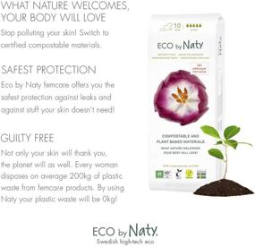 img 2 attached to Organic Maternity Pads by Eco by Naty - Pack of 10, 10 Count